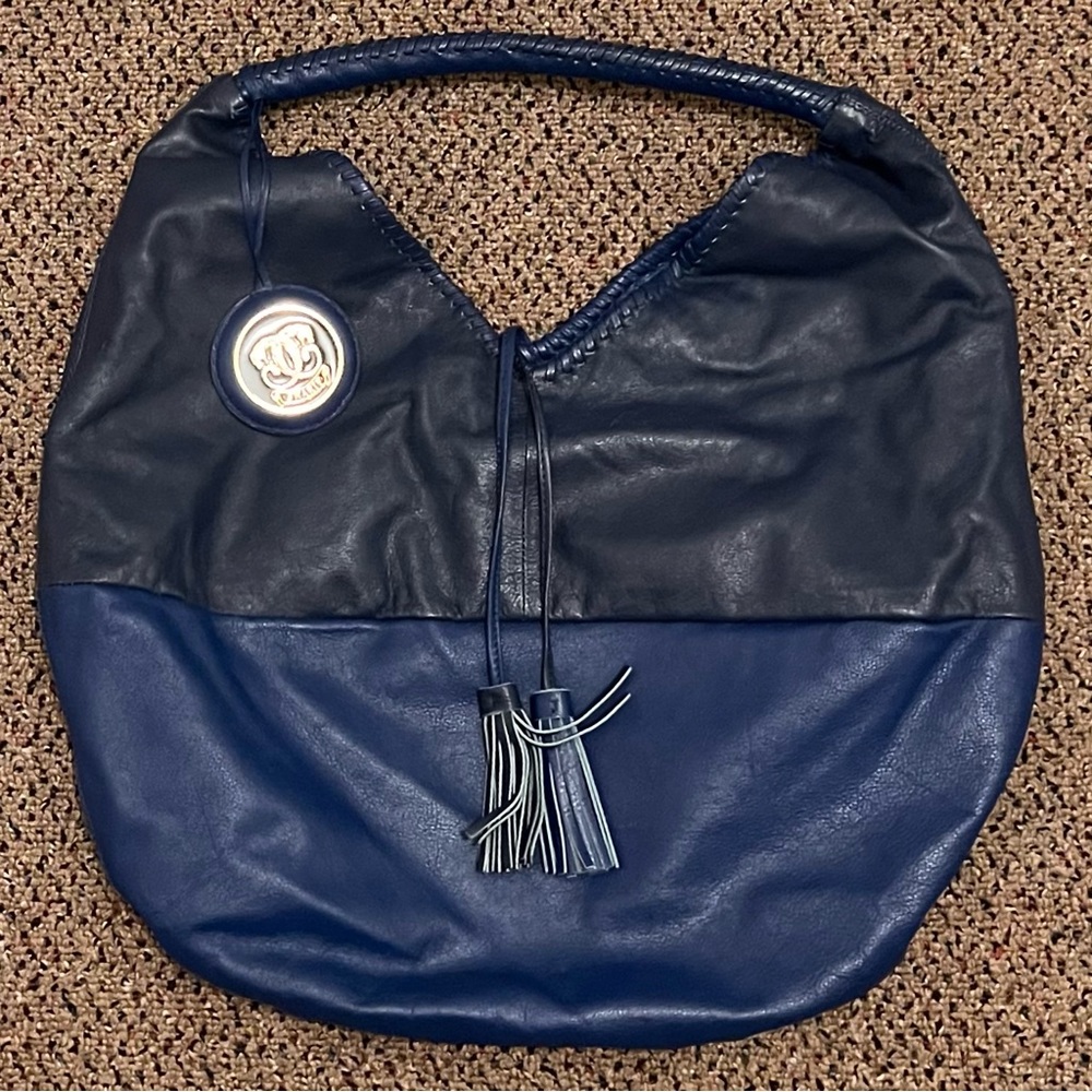 Sharif leather blue purse
